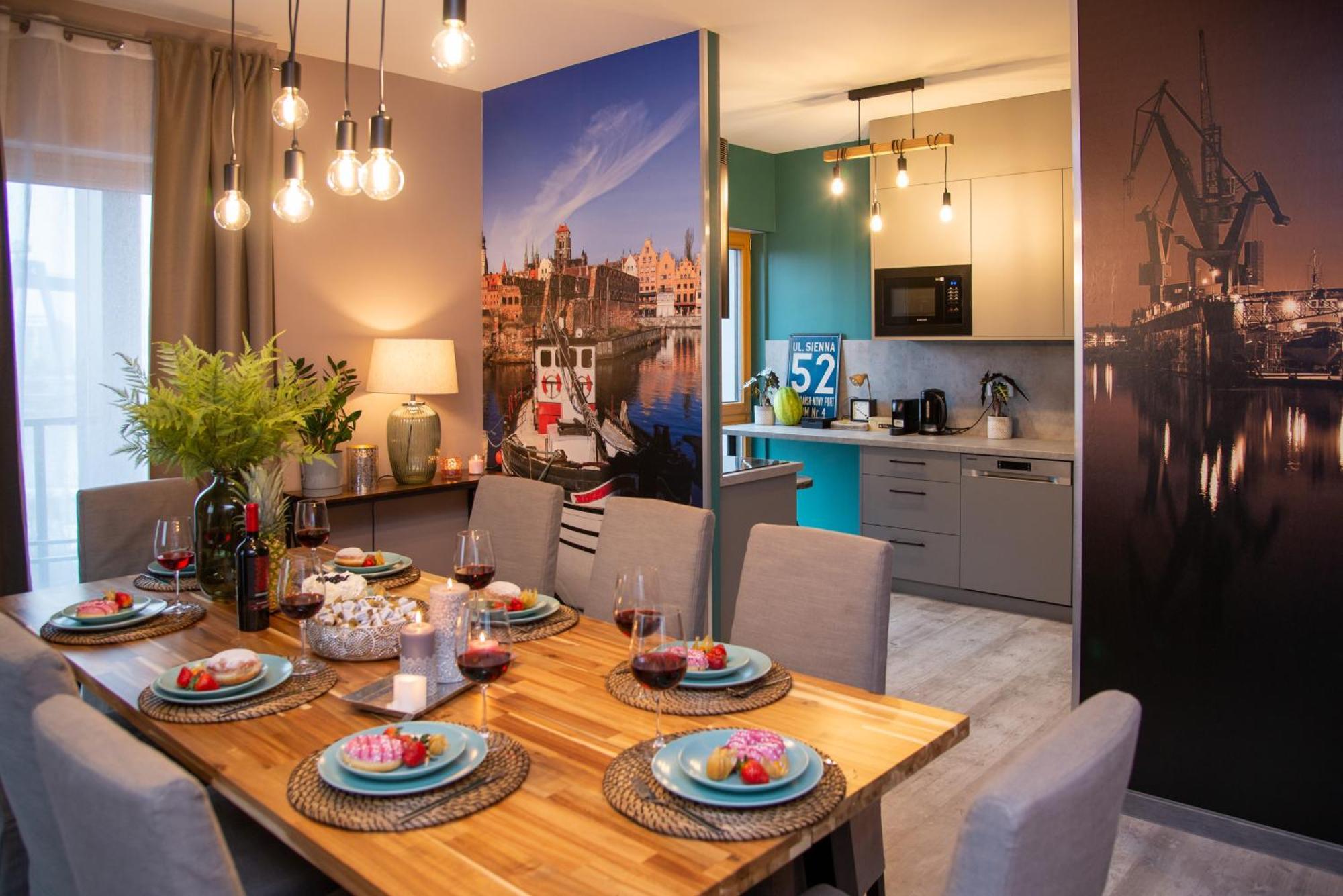 Premium 4 Rooms Apartment Gdańsk Kültér fotó